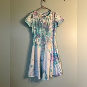 One of a kind tie-dye dress, size medium (runs small) .